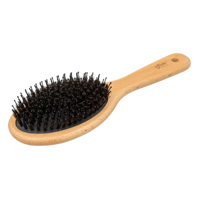 Brosse à cheveux ovale bois poils de sanglier