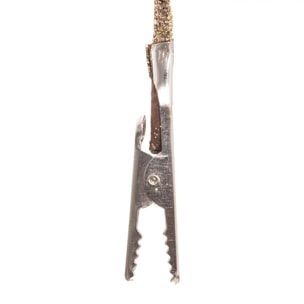 Sujet de noël fleur paillettes doré