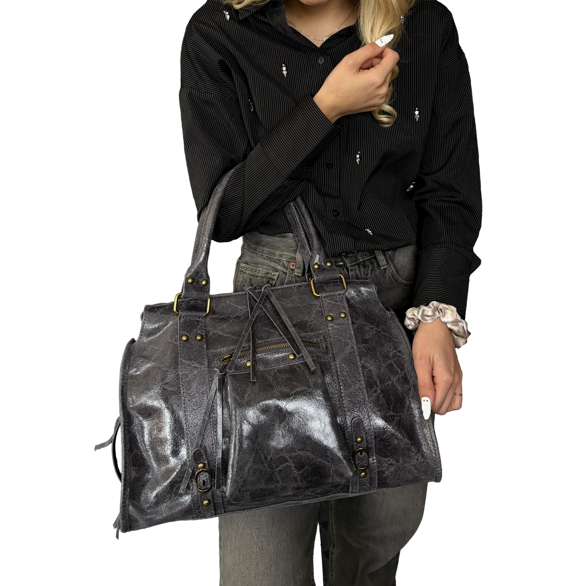 Borsa a Mano in Vera Pelle Made in Italy