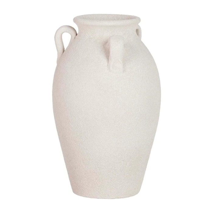 Florero Cerámica Blanca 22x22x30 Cm