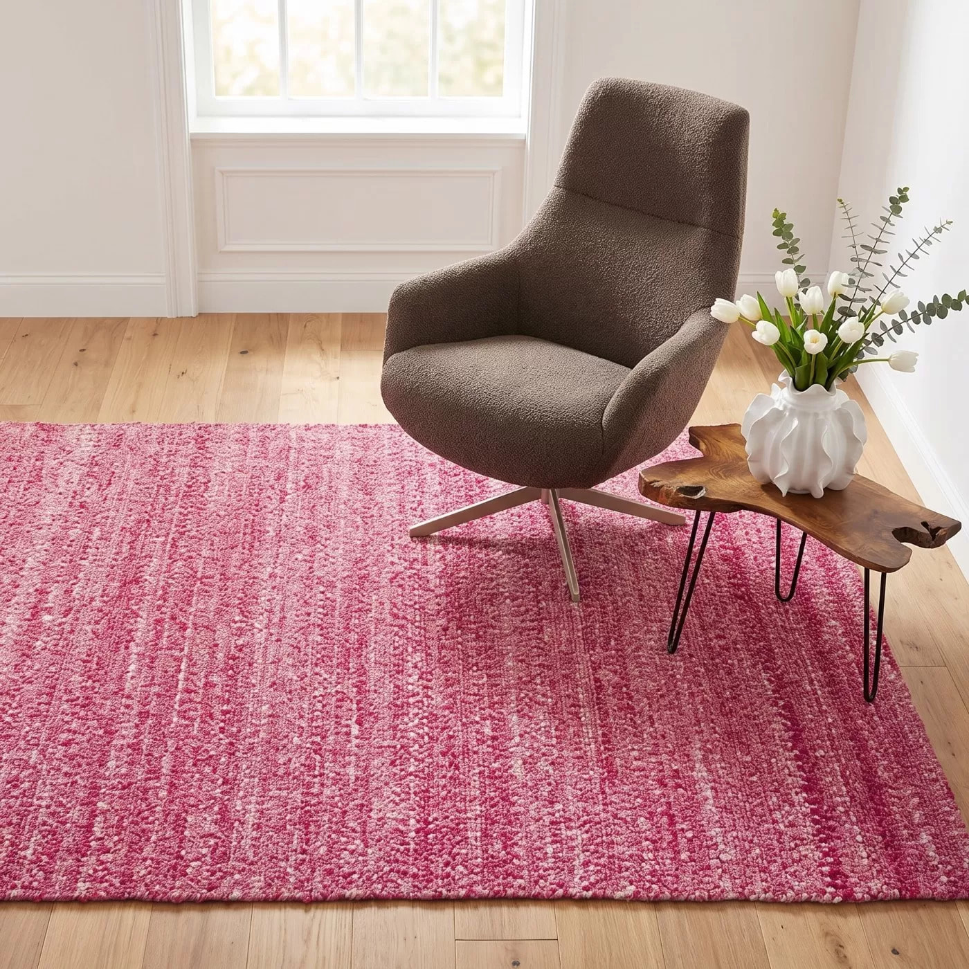 Tapis Boucara 240x170cm rose Kare Design