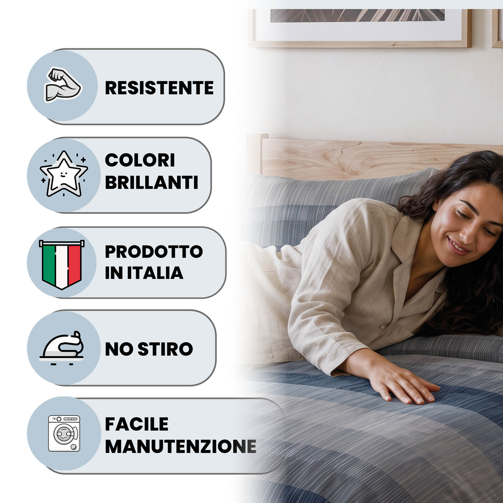 PARURE COPRIPIUMINO INFINITY - 100% Microfibra