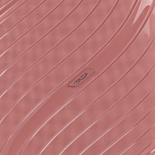 Juego De Maletas Rígidas Pp Itaca Danubio Rosa