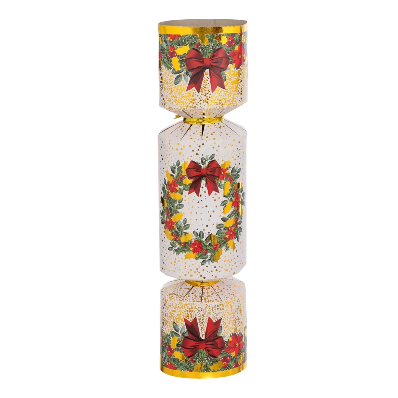 Lot de 6 crackers Couronne de Noël