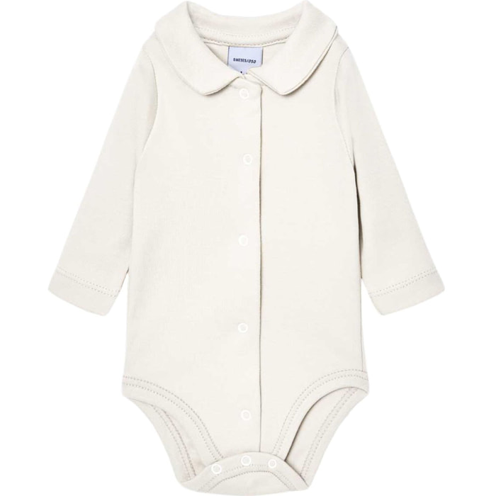 Body bebé manga larga cuello pico