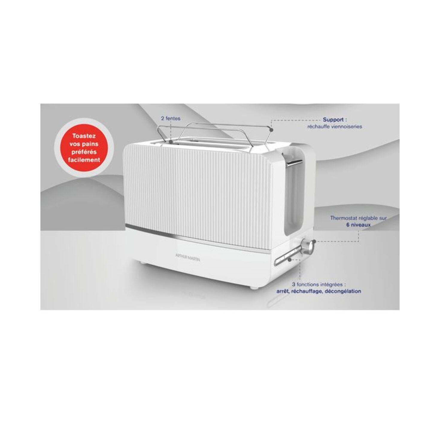 Grille-pain 730-870 W