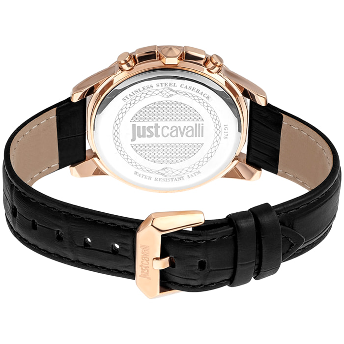 Reloj Just Cavalli JC1G175L0235 Hombre Analogico Cuarzo con Correa de Cuero