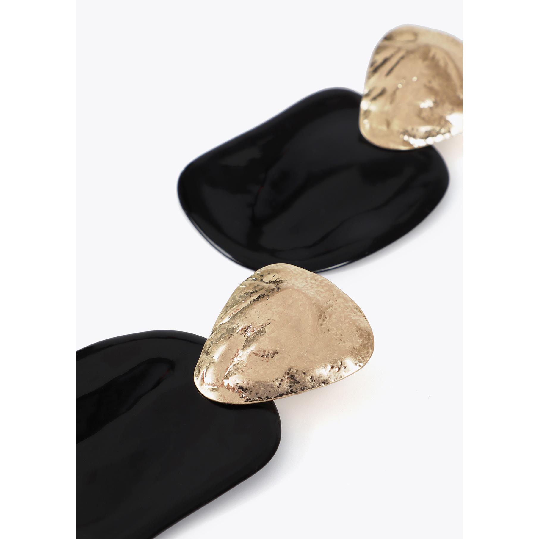 Orecchini Combinati Metallo e Acrilico