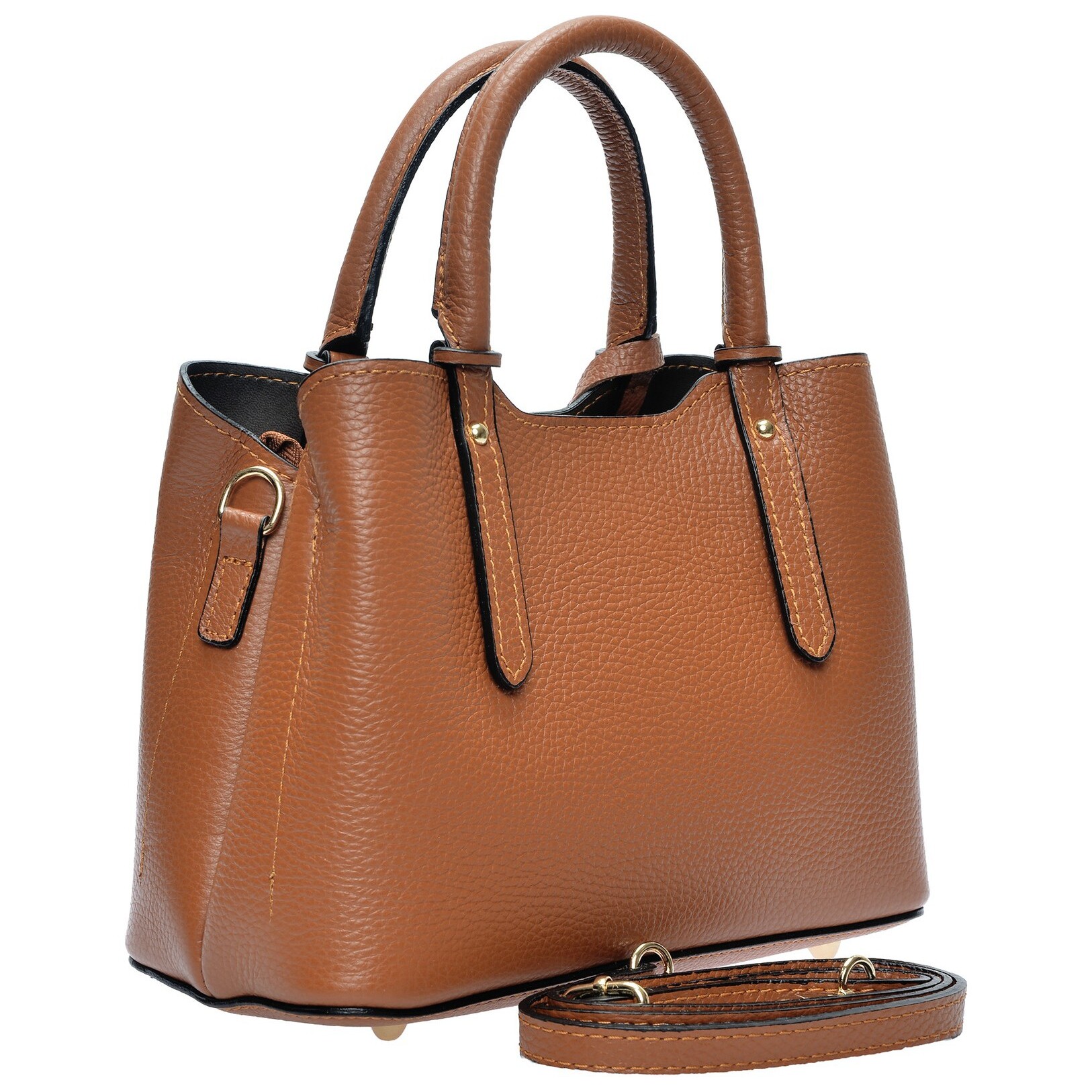 Borsa a mano Anna Luchini Cammello