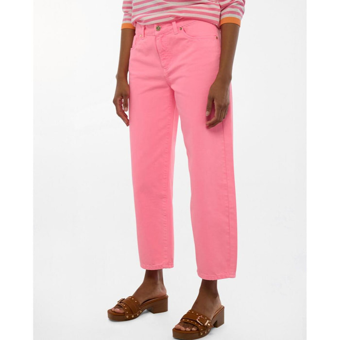 Pantaloni fluorescenti color carota