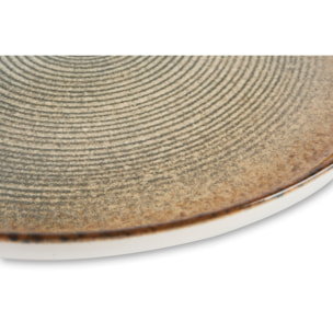 Set 6 piatti piani Excelsa – Demetra, Ceramica Beige