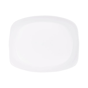 Plat à four rectangulaire blanc 34X25cm Smart Cuisine Carine 250°C  - Luminarc - Opale culinaire extra léger et résistant
