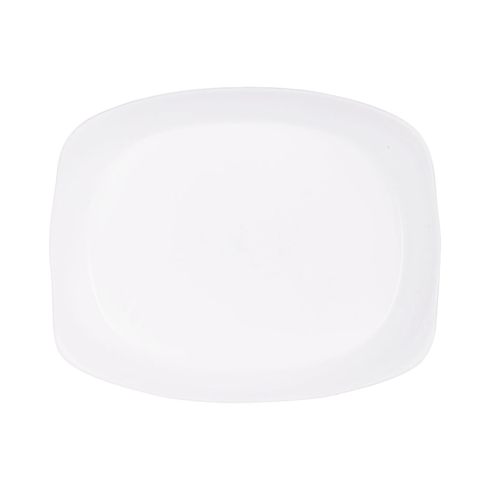 Plat à four rectangulaire blanc 34X25cm Smart Cuisine Carine 250°C  - Luminarc - Opale culinaire extra léger et résistant