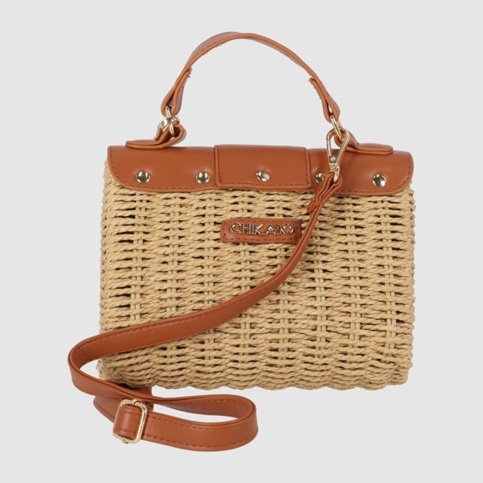 Bolso - Cuero - Medida: 20 cm x 15 cm x 9 cm