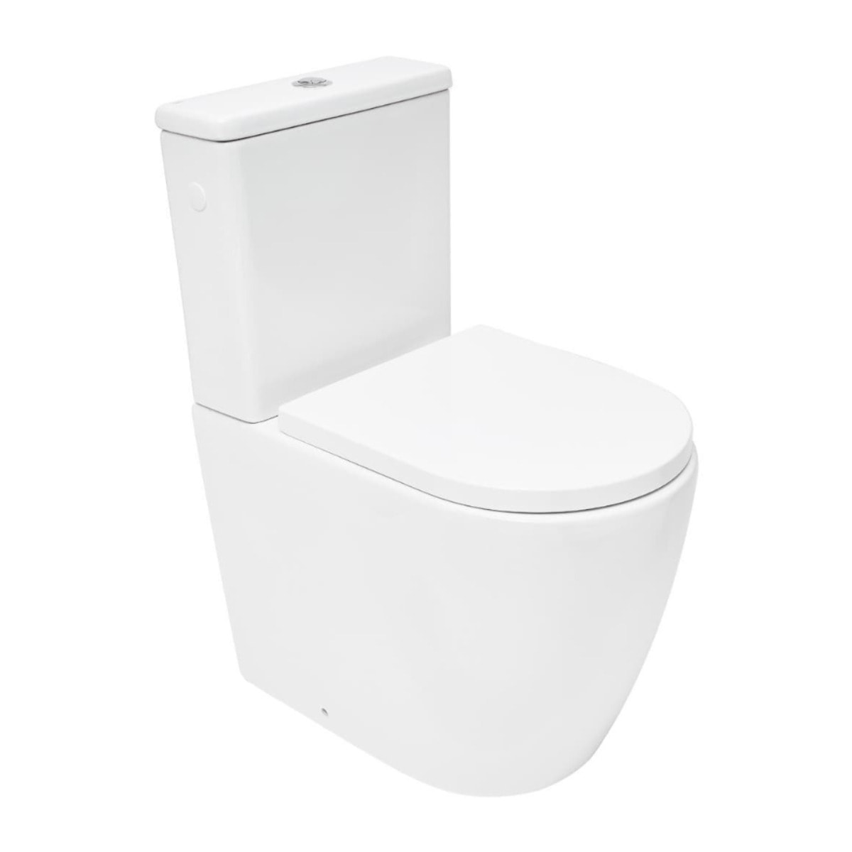 Fusion WC à poser complet sans bride en céramique avec abattant SoftClose, rinçage Vortex, blanc (SATFUS031RTORVP)