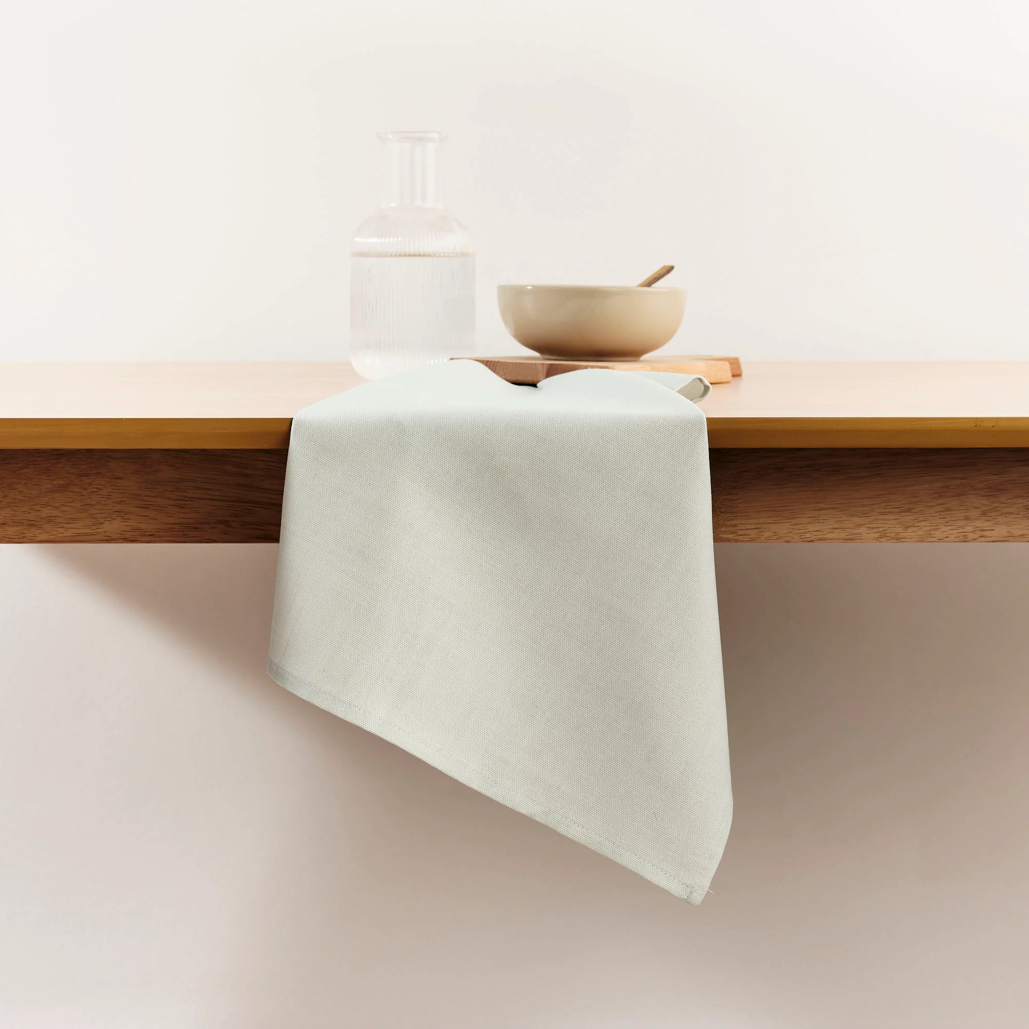 Lot de 2 torchons de cuisine Vert eau 45x70 cm
