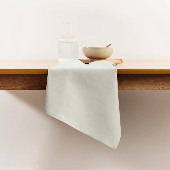 Lot de 2 torchons de cuisine Vert eau 45x70 cm