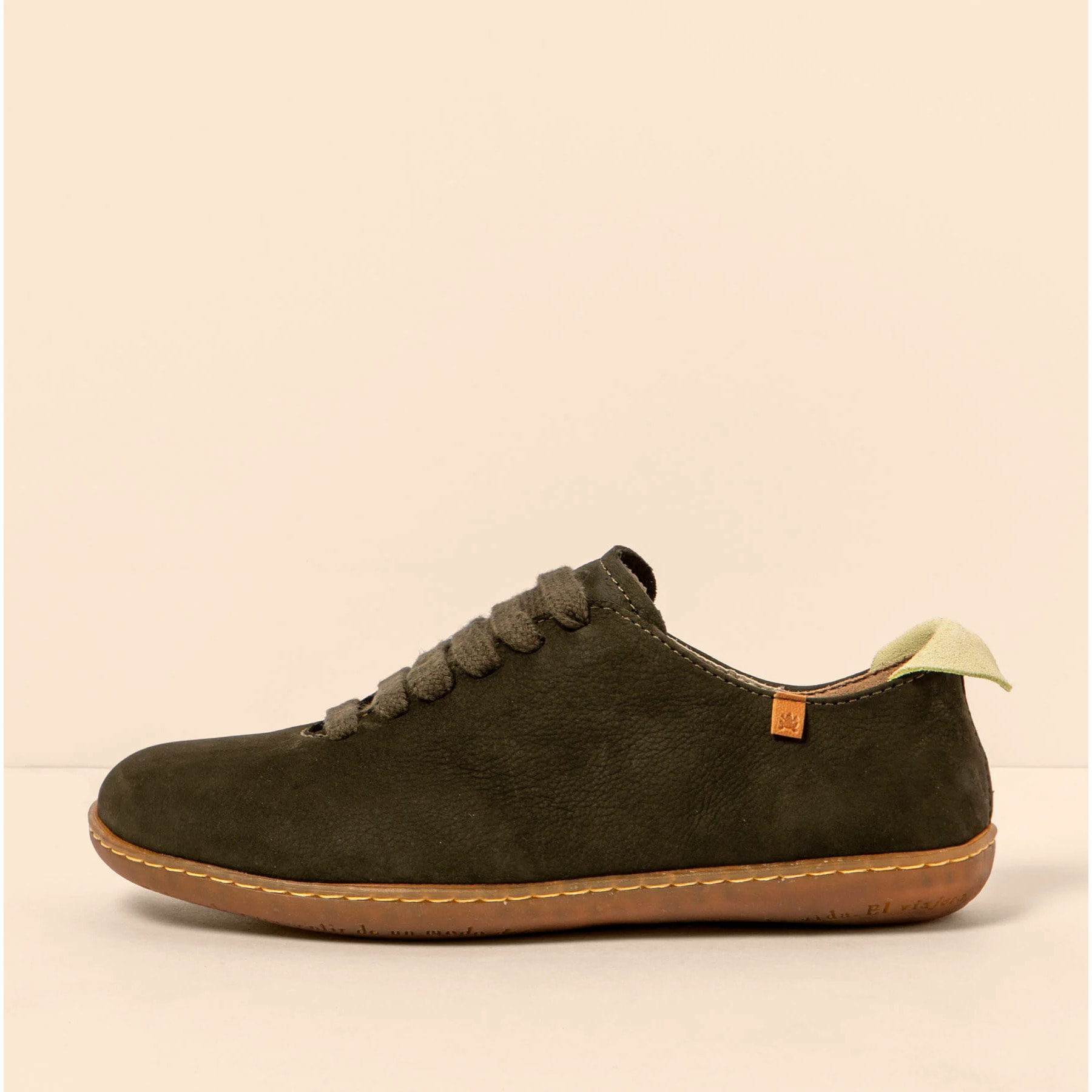 Zapatillas N296 NOBUCK LAVADO KAKI/EL VIAJERO color Kaki