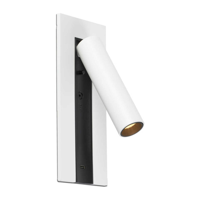 GABO USB Lampada da parete lettore bianco