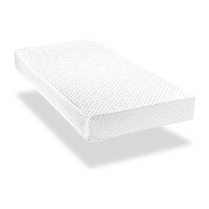 Matelas Absolu, Soutien Ferme ,21 cm, Mémoire de Forme & Mousse Haute Densité, Fabrication Française, Déhoussable