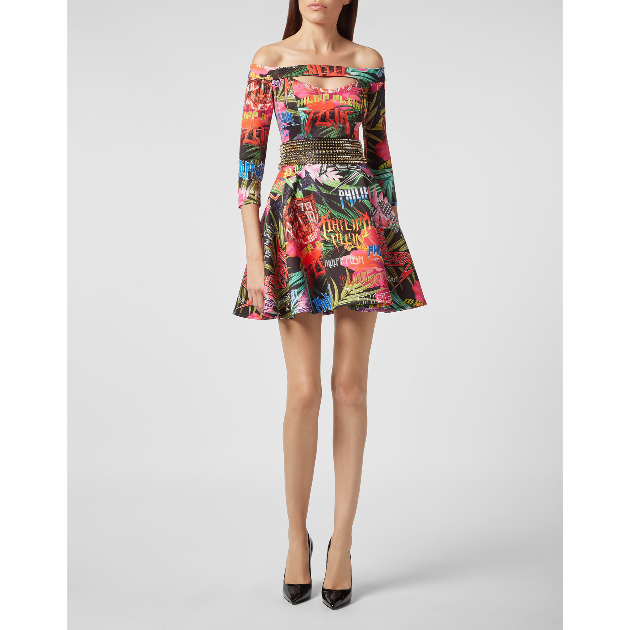 PHILIPP PLEIN Short Dress Jungle Rock