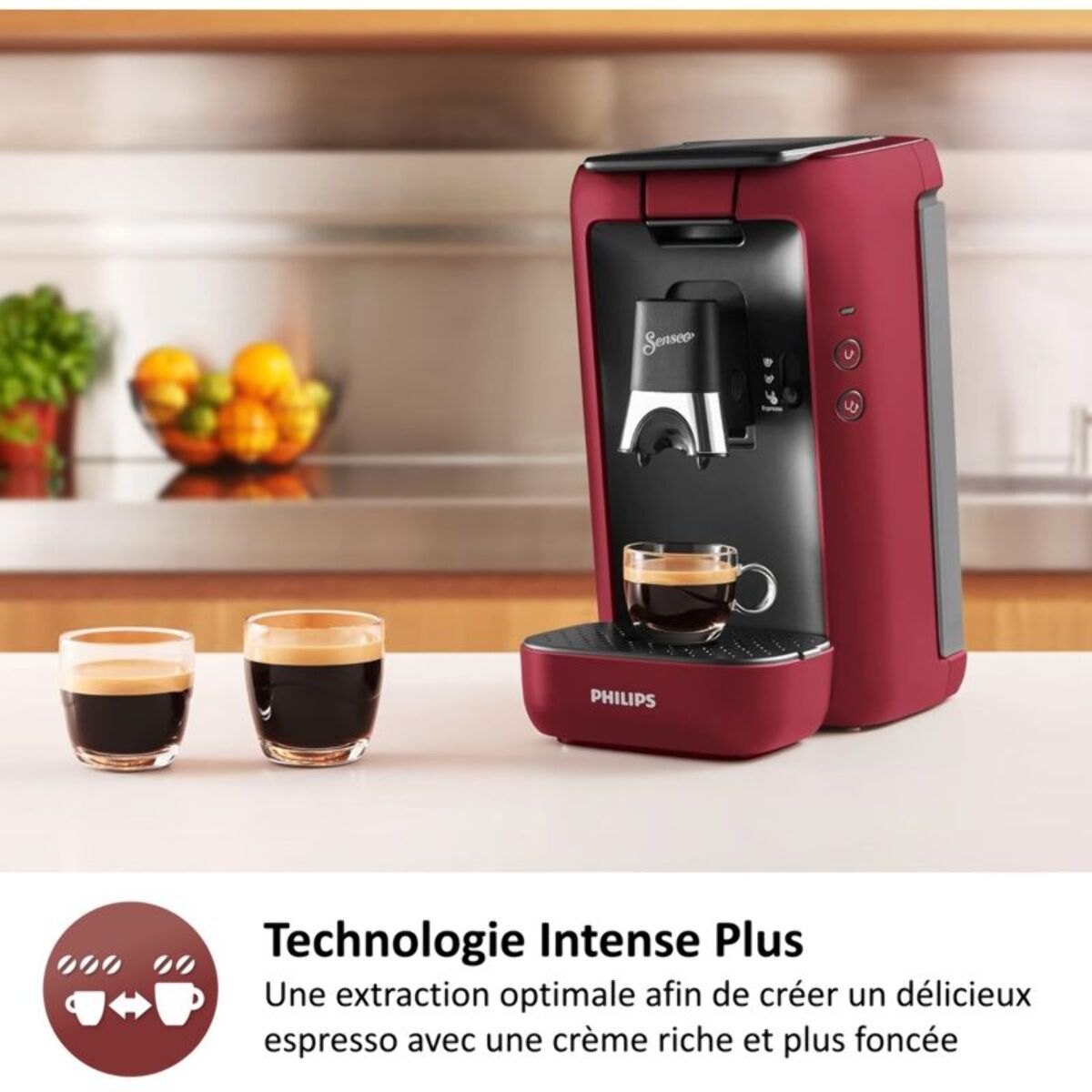 Senseo PHILIPS Senseo Maestro CSA260/91 rouge