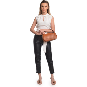 Borsa a mano Anna Luchini Cammello