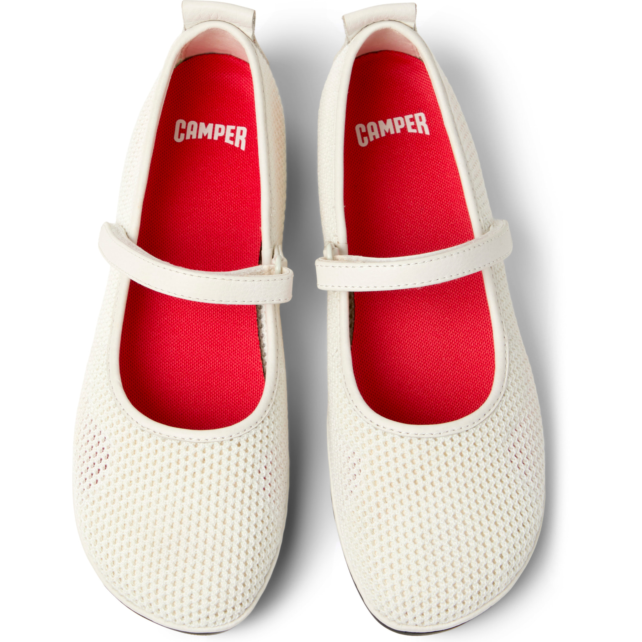 Ballerine - CAMPER Right Nina - Bianco - Tessuto tecnico