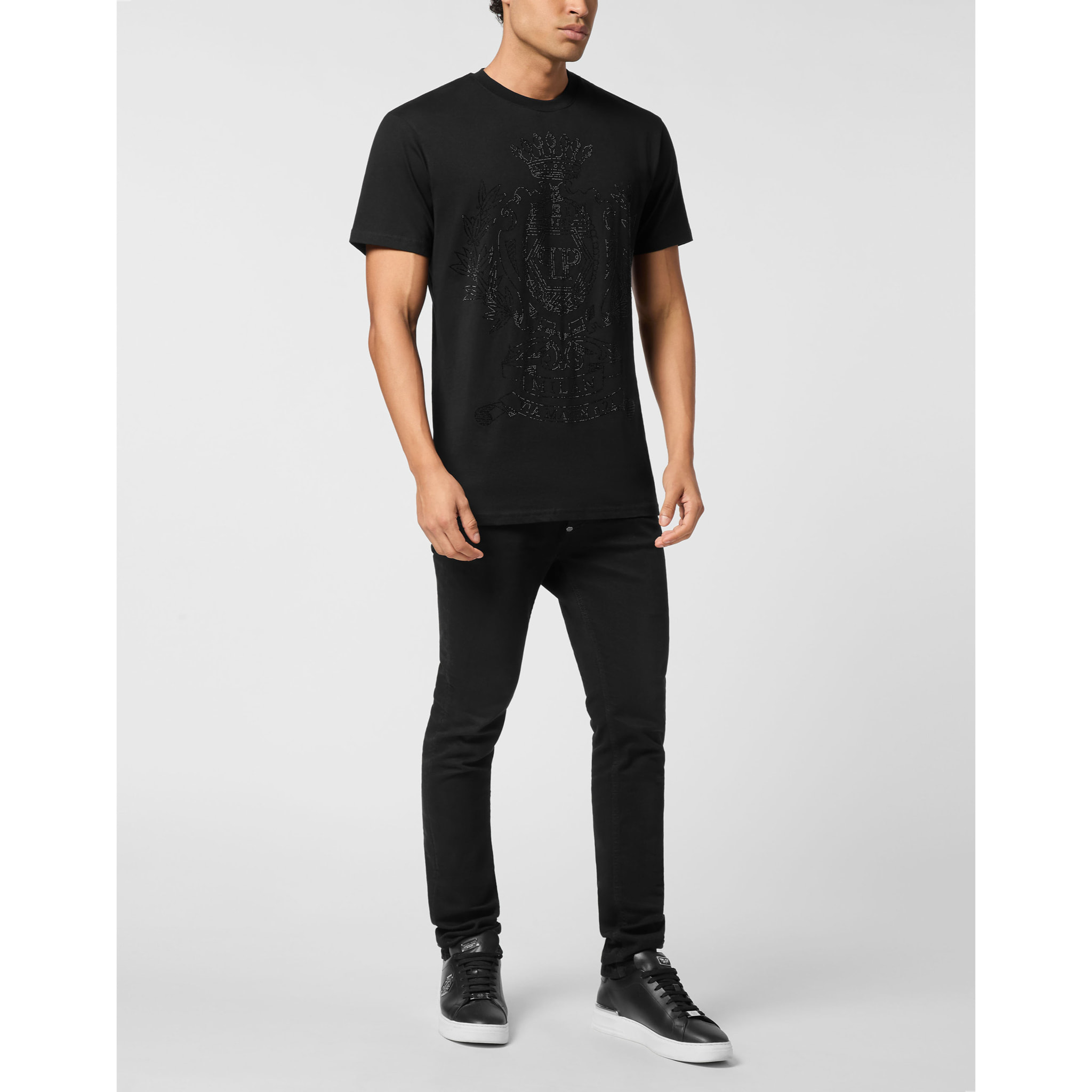 PHILIPP PLEIN T-Shirt Round Neck Ss CREST