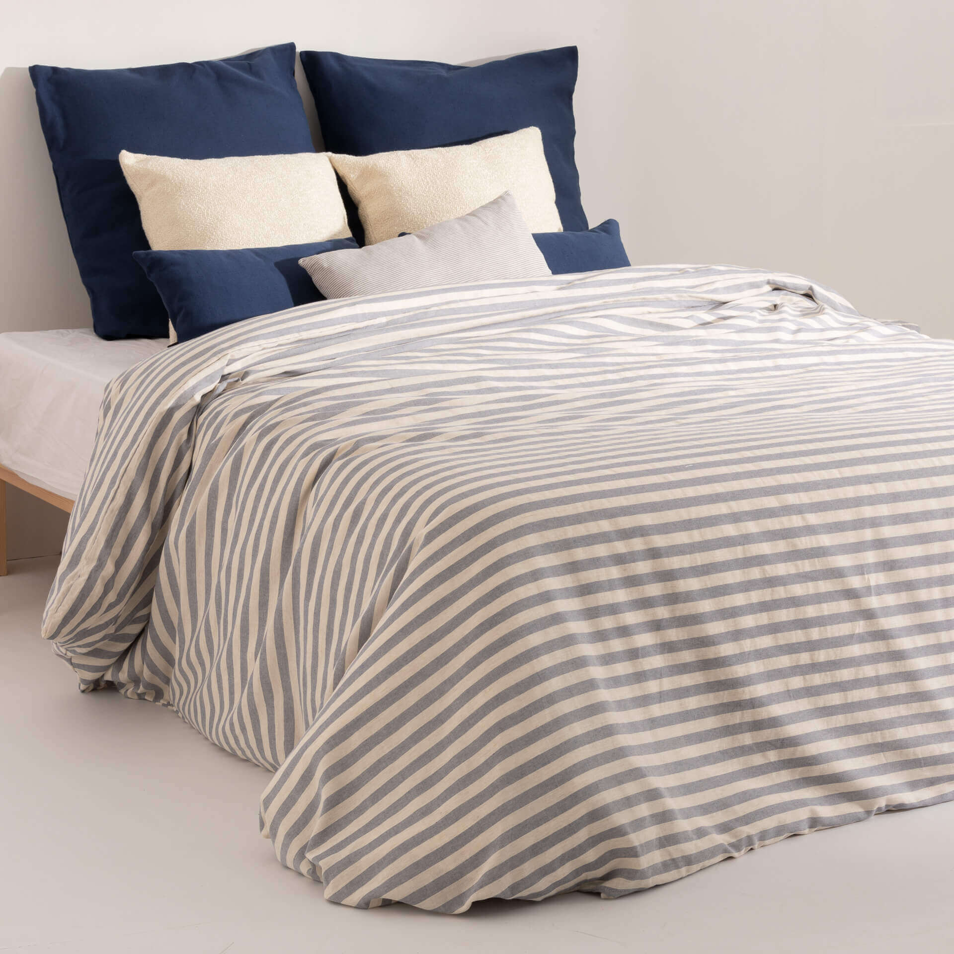 Housse de couette jacquard Jávea Grand Bleu