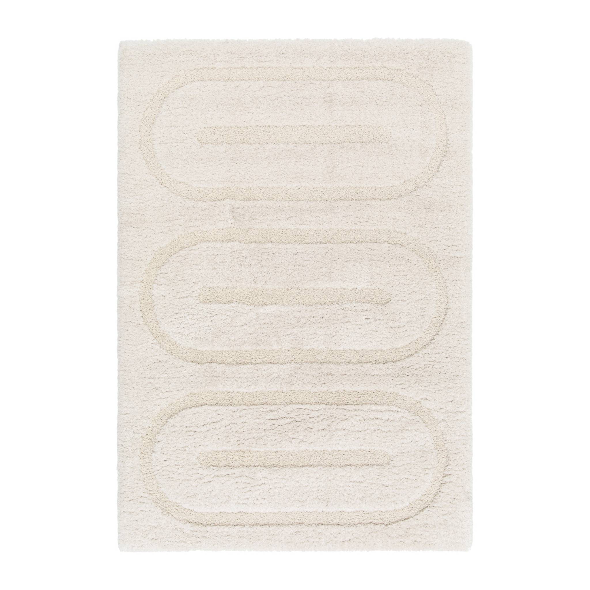 Tapis intérieur motifs géométriques crème MAE