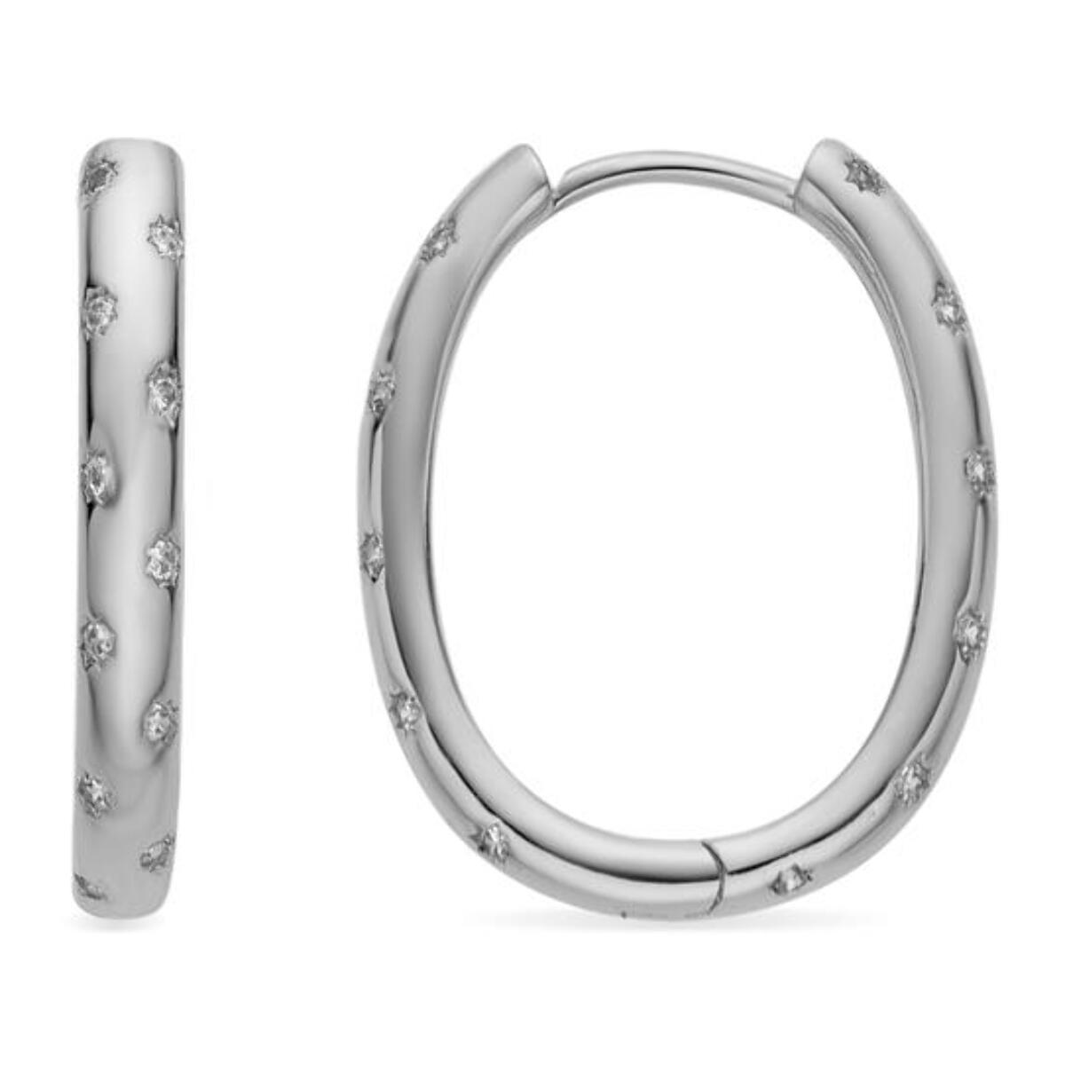 Pendientes con Circonita Brillante acabado plata