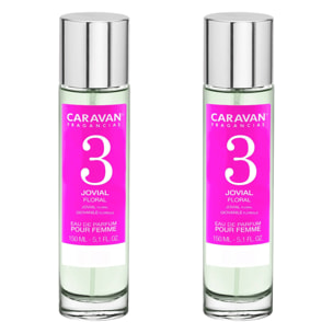 Caravan fragancias - caja de regalo con 2 perfumes nº3 de 150 ml, para mujer