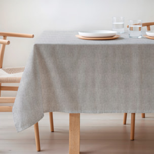 Nappe jacquard unie antitache INDRA PERLA