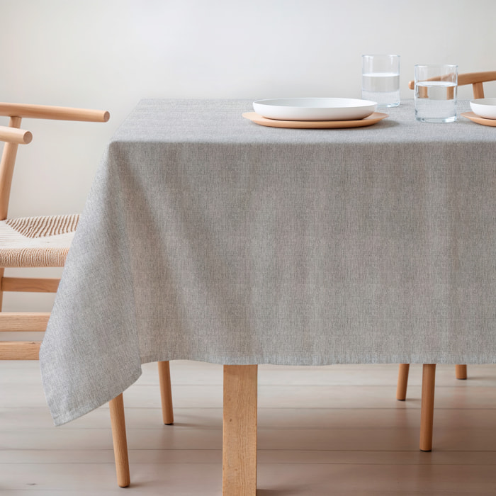 Nappe jacquard unie antitache INDRA PERLA
