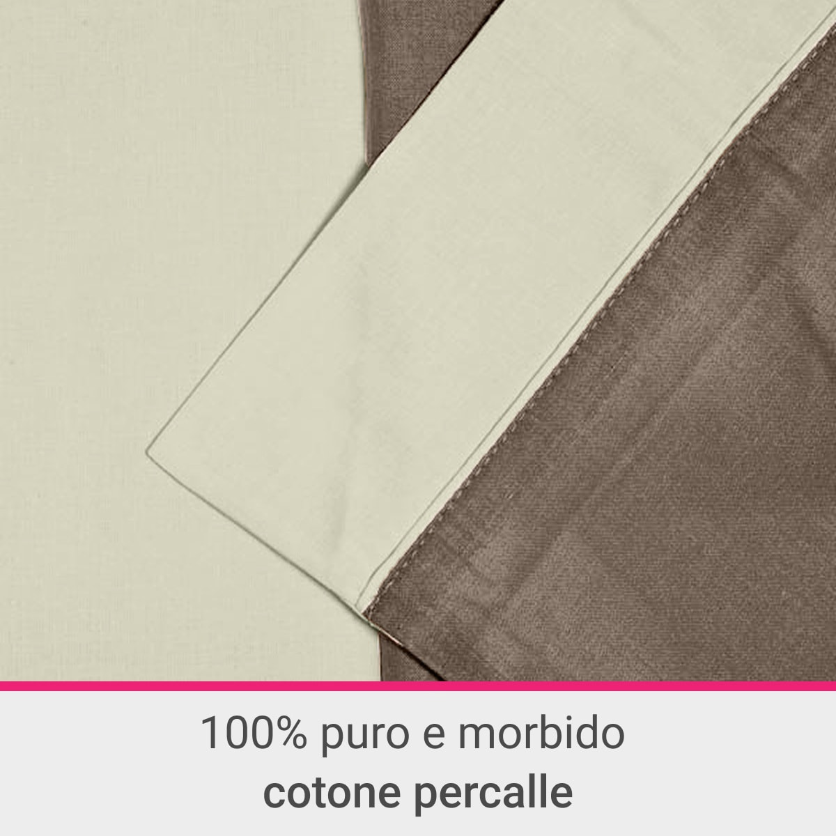 Completo letto Double-Color IPERSAN Tortora/Panna