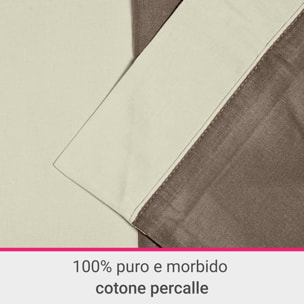 Completo letto Double-Color IPERSAN Tortora/Panna