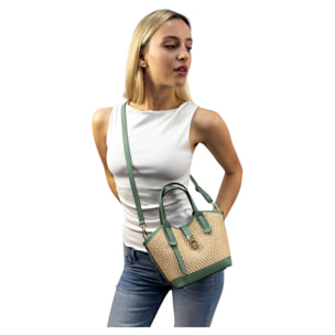 Borsa a mano Cheval Firenze Gallipoli Mini Verde Salvia