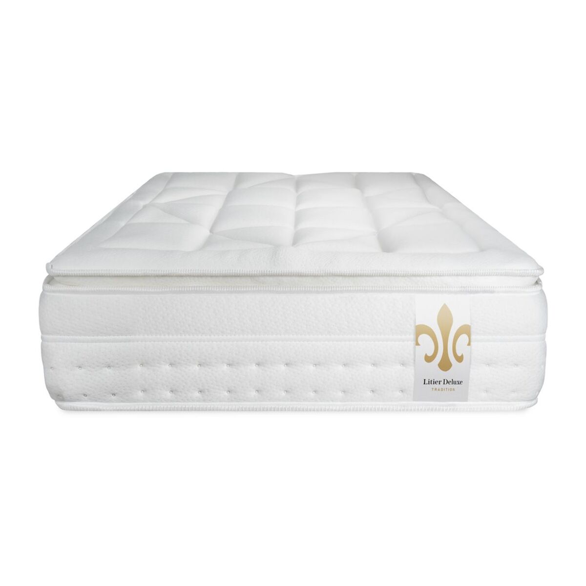Matelas Vingt-Huit PLUS - 28cm - Ressorts ensachés et mémoire de forme - Enveloppant avec Surmatelas intégré - Soutien Ferme