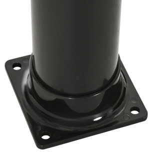 Ducha Solar de Jardín 20L Ducha Exterior con Cabezal de Ducha Redondo Grifo Agua Caliente Máx. 60„ƒ y Ducha para Pies para Piscina Patio Playa 15,5x15,5x222 cm Negro