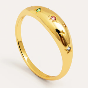 Anillo Spark Color Baño Oro