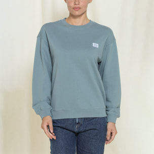 FELPA GIROCOLLO REPLICA OVERSIZE FIT IN PURO COTONE