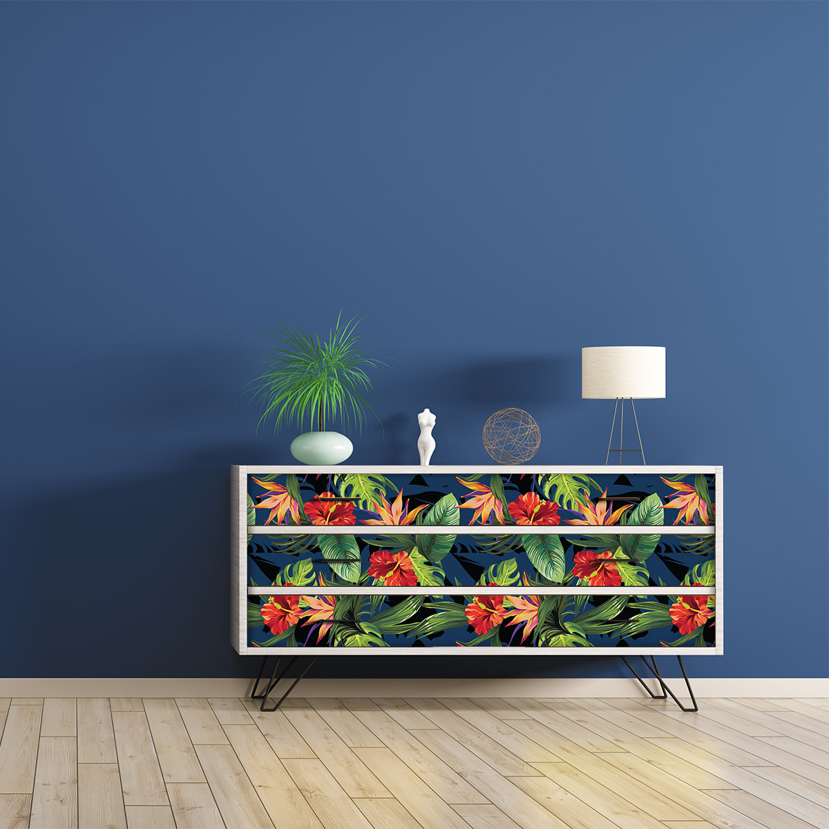 Sticker meuble tropical ganzo 60 x 90 cm