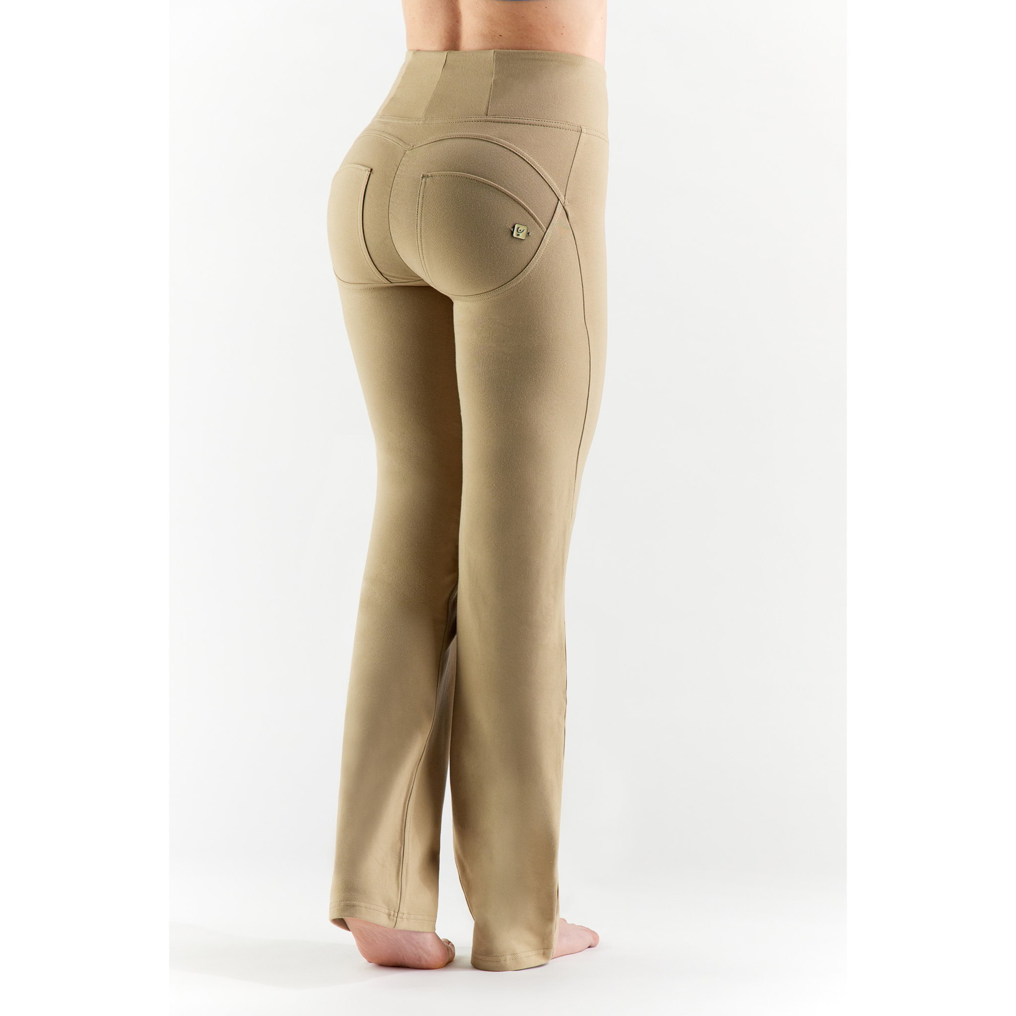 Pantaloni push up WR.UP® ecologici vita alta e wide leg