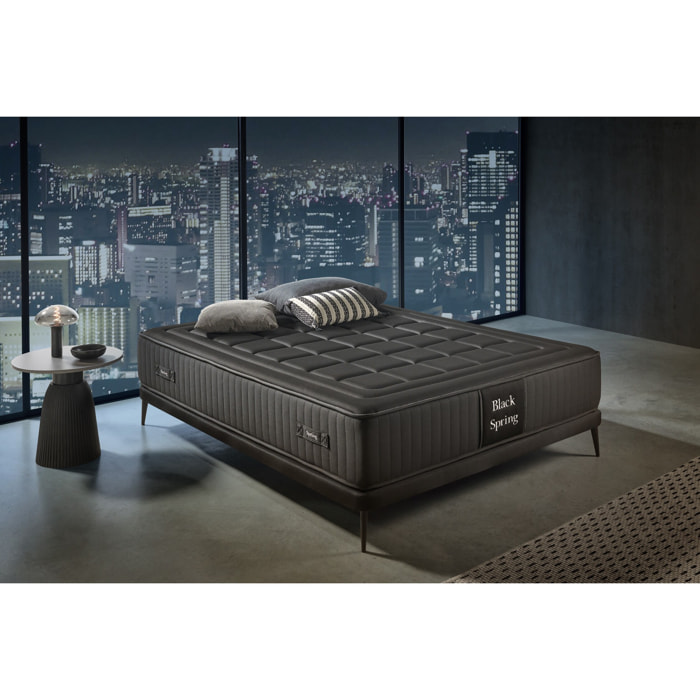 Matelas Ressorts Ensachés Black Spring Royal, 30 cm, 2 places - Moonia