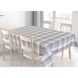 Tovaglia Natalizia in 100% Cotone Made In Italy Fantasia Country Beige