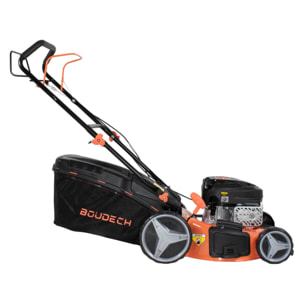 Jukut 170 - Tosaerba a Trazione Motore 4 Tempi a Scoppio Benzina 170cc 3.5HP Taglio 30-80 mm con Funzione Pacciamatura Nero