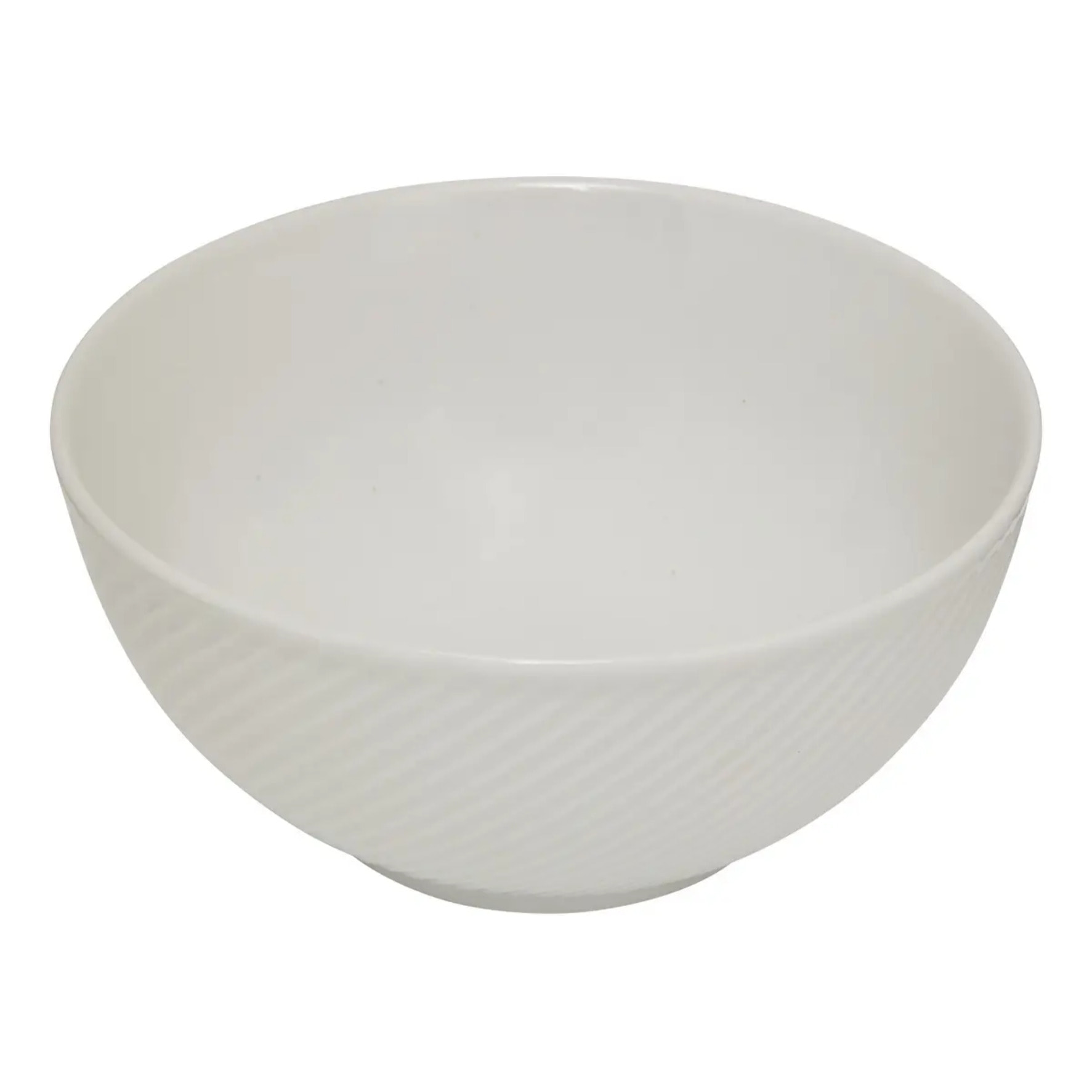 Bol strié blanc 65cl