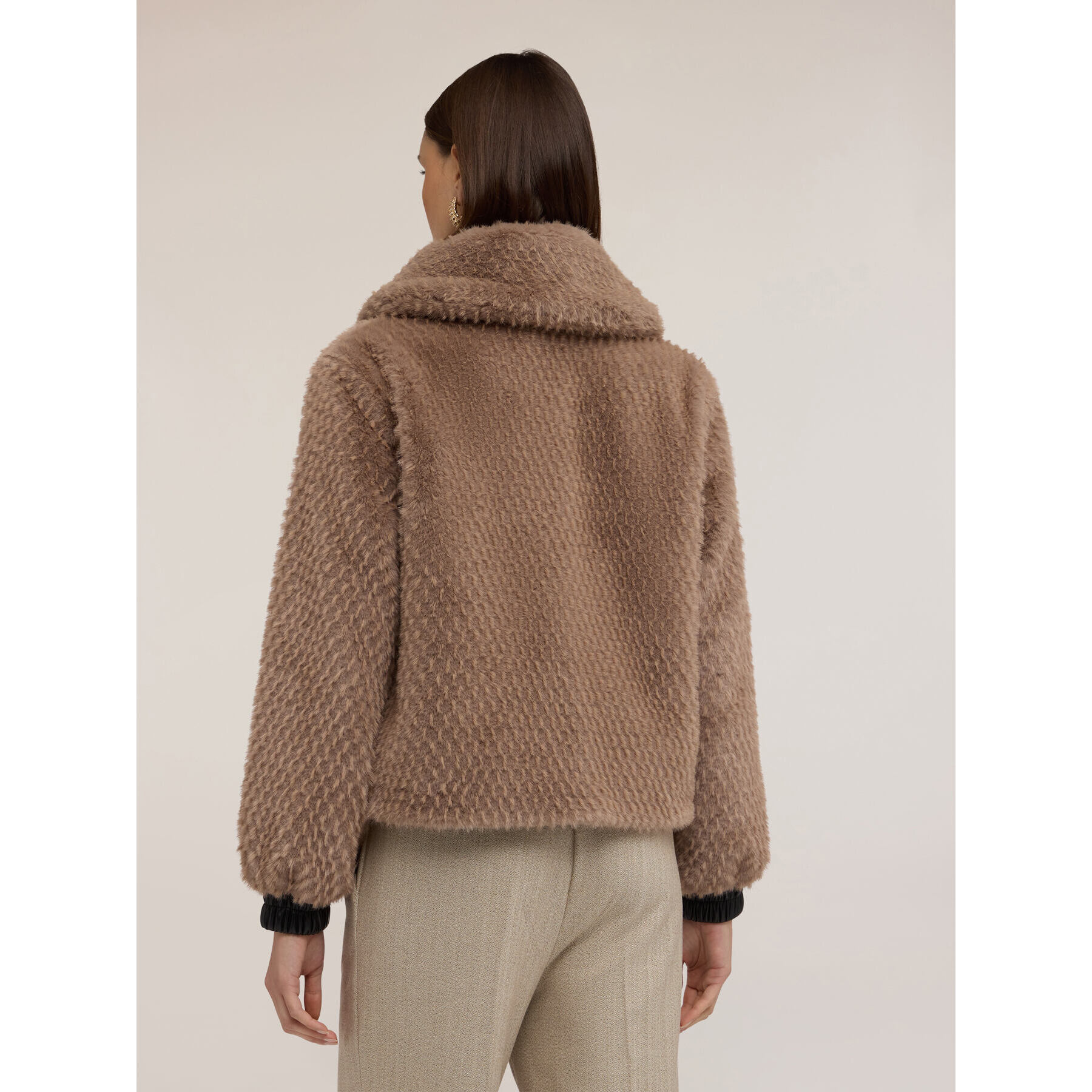 Motivi - Giubbotto effetto peluche - Nocciola