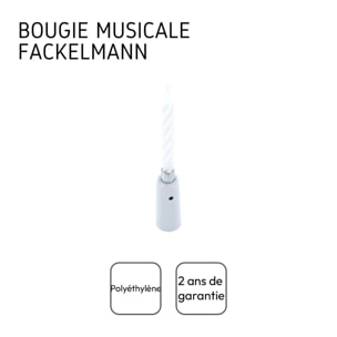 Bougie anniversaire musicale Fackelmann